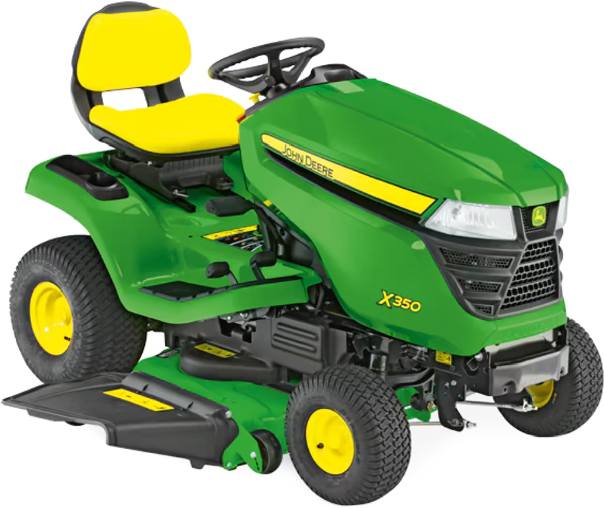 John_Deere_X350_mit_107_cm_Edge_Mulchmaehwerk-2 John Deere Rasentraktor X350 ohne Mähwerk – Bild 1