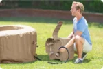 INTEX 28426 - Whirlpool - PureSPA »Bubble« (rund, sahara tan, Ø196 außen/Ø145cm innen) x 71cm hoch für 4 Personen – Bild 16