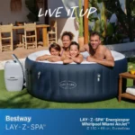 Bestway® LAY-Z-SPA® Energiespar-Whirlpool Miami AirJet™ für 4 Personen Ø 180 x 66 cm, Dunkelblau – Bild 9