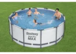 Steel Pro MAX Rahmenpool 366 x 122 12 Fuß BESTWAY 5in1 + Leiter + Abdeckung + Pumpenfilter – Bild 4