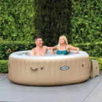 INTEX 28426 - Whirlpool - PureSPA »Bubble« (rund, sahara tan, Ø196 außen/Ø145cm innen) x 71cm hoch für 4 Personen – Bild 24