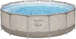 BESTWAY Steel Pro Max™ Rohr-Aufstellpool-Set 396 x 107 cm – rund (mit Kartuschenfilter, Markise, Abdeckung, Leiter) – Bild 8