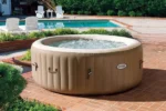 INTEX 28426 - Whirlpool - PureSPA »Bubble« (rund, sahara tan, Ø196 außen/Ø145cm innen) x 71cm hoch für 4 Personen – Bild 6