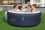 Bestway® LAY-Z-SPA® Energiespar-Whirlpool Miami AirJet™ für 4 Personen Ø 180 x 66 cm, Dunkelblau – Bild 12