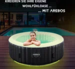 Arebos AR-HE-SPA6RL, Schwarz, 650 mm, 26 kg – Bild 3