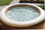 INTEX 28426 - Whirlpool - PureSPA »Bubble« (rund, sahara tan, Ø196 außen/Ø145cm innen) x 71cm hoch für 4 Personen – Bild 23
