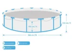 Aufstellpool Marimex Florida Pool 3,66x1,22 m ohne Zubehör - Steinoptik – Bild 3