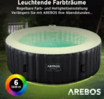 Arebos AR-HE-SPA6RL, Schwarz, 650 mm, 26 kg – Bild 7