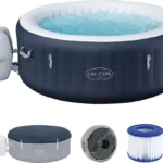 Bestway® LAY-Z-SPA® Energiespar-Whirlpool Miami AirJet™ für 4 Personen Ø 180 x 66 cm, Dunkelblau