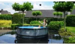 EXIT Stone Rahmenpool ø300, Aufstellpool, mit Filterpumpe, Rund, Grau – Bild 7