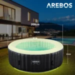 Arebos AR-HE-SPA6RL, Schwarz, 650 mm, 26 kg – Bild 9
