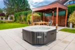 HAF PureSpa DeLuxe HWS 800 | 180 x 180 x 71 cm für 4 Personen | Aufblasbarer Whirlpool | Stromsparender Outdoor Pool | Ganzjähriger Einsatz – Bild 4
